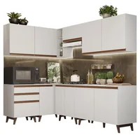 Cocina Integral de Esquina Reims 3.90 m con Encimera Blanco 02
