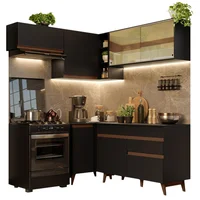 Cocina Integral de Esquina Reims 3.30 m con Encimera Negro 03