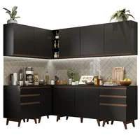 Cocina Integral de Esquina Reims 3.80 m con Encimera Negro 02