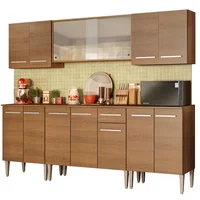Cocina Integral Emilly Wind 2.30 m Marrón