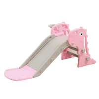 Deslizadero Tobogán Rodadero Infantil Dino Rosa