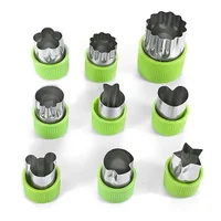 Kit Cortador de Fruta Verdura Figuras Moldes Niños Lonchera
