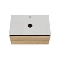 Mueble de baño Fussion Vessel Fresno con lavamanos 80 cm Corona