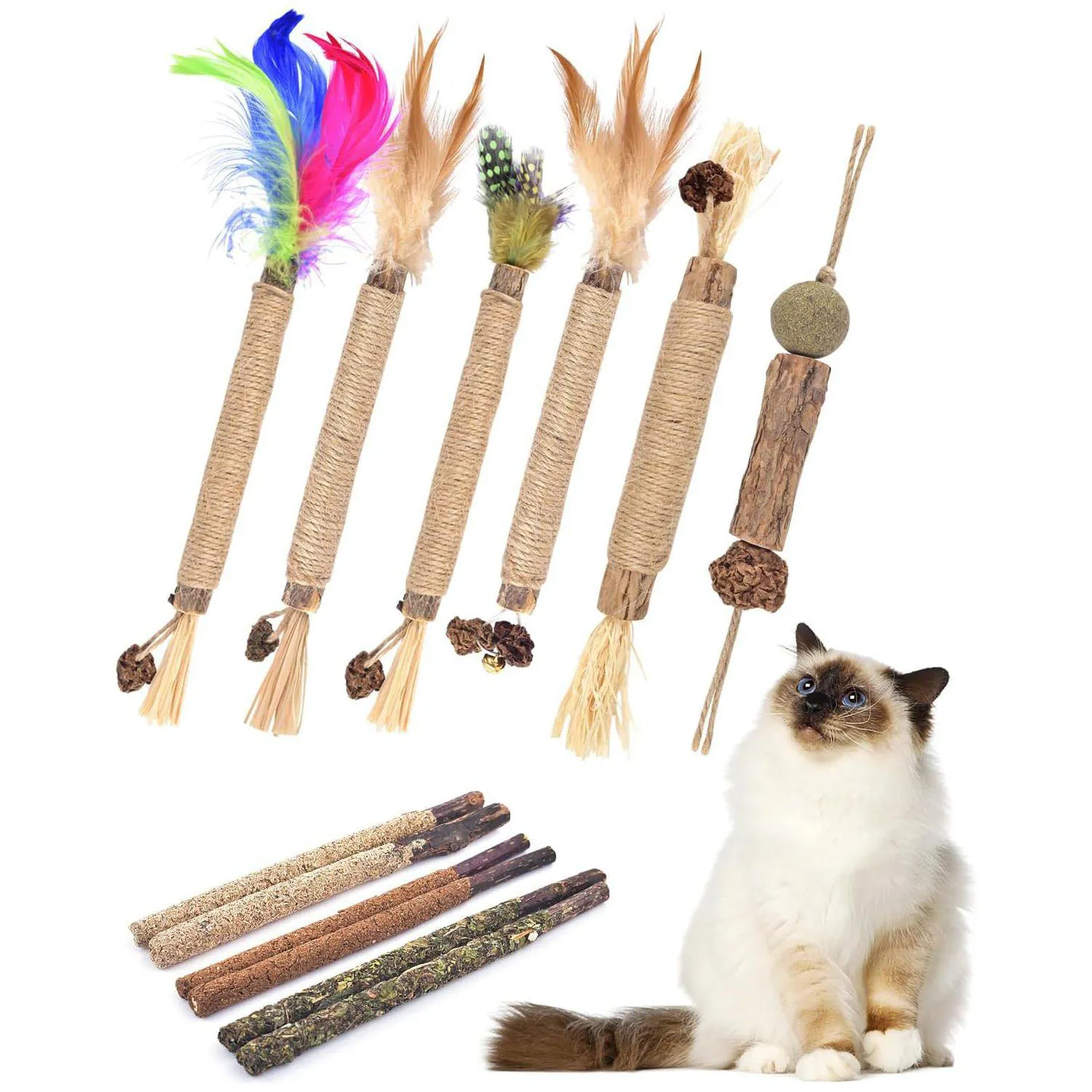 Palitos Masticables Para Gatos Tindtop Silvervine Con Hierba Gatera Natural