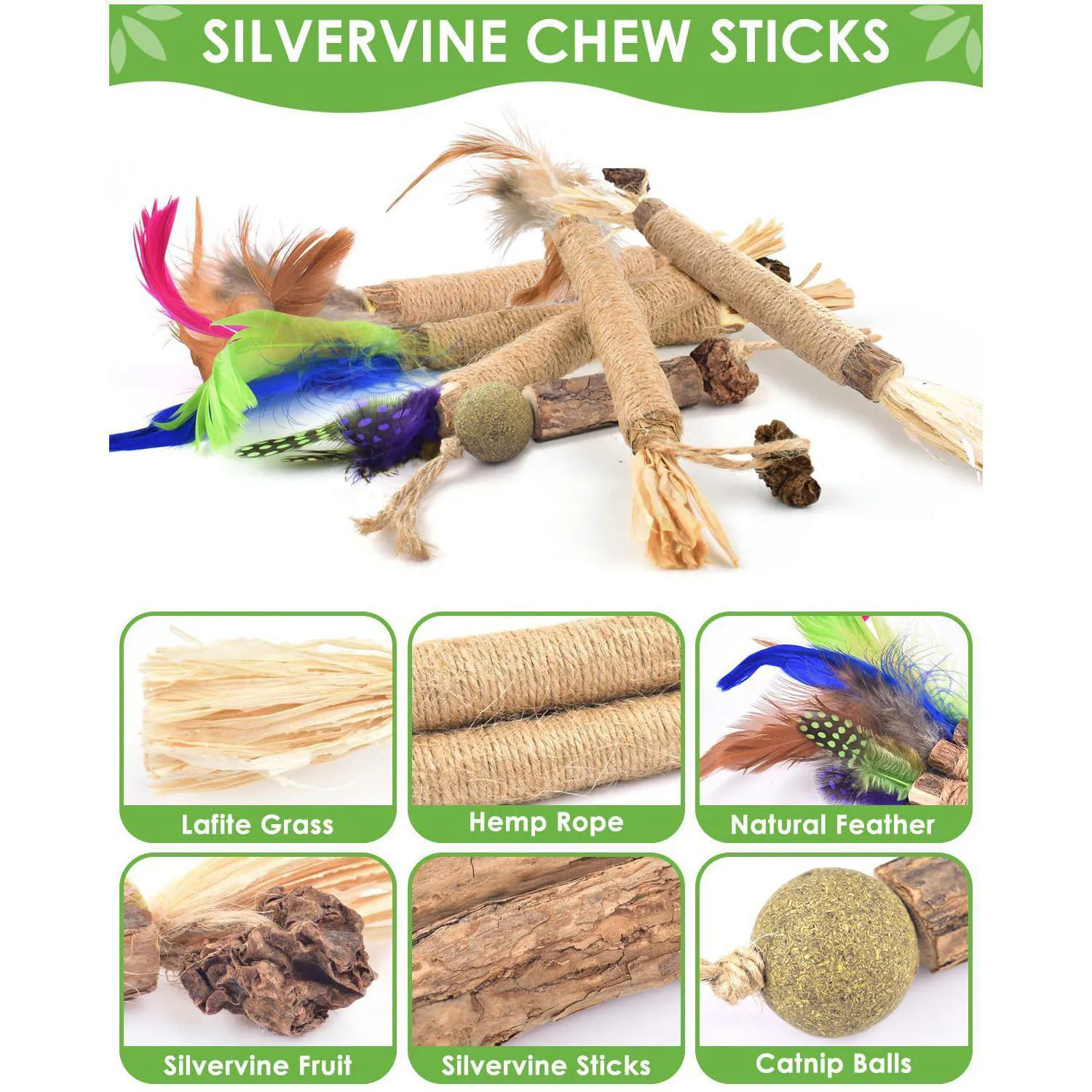 Palitos Masticables Para Gatos Tindtop Silvervine Con Hierba Gatera Natural 3