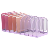 Organizador Vertical Supeasy de Malla Metálica con 9 Secciones Color Púrpura