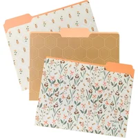 Set de Nueve Carpetas Decorativas Tamaño Carta con Diseño de Abejas