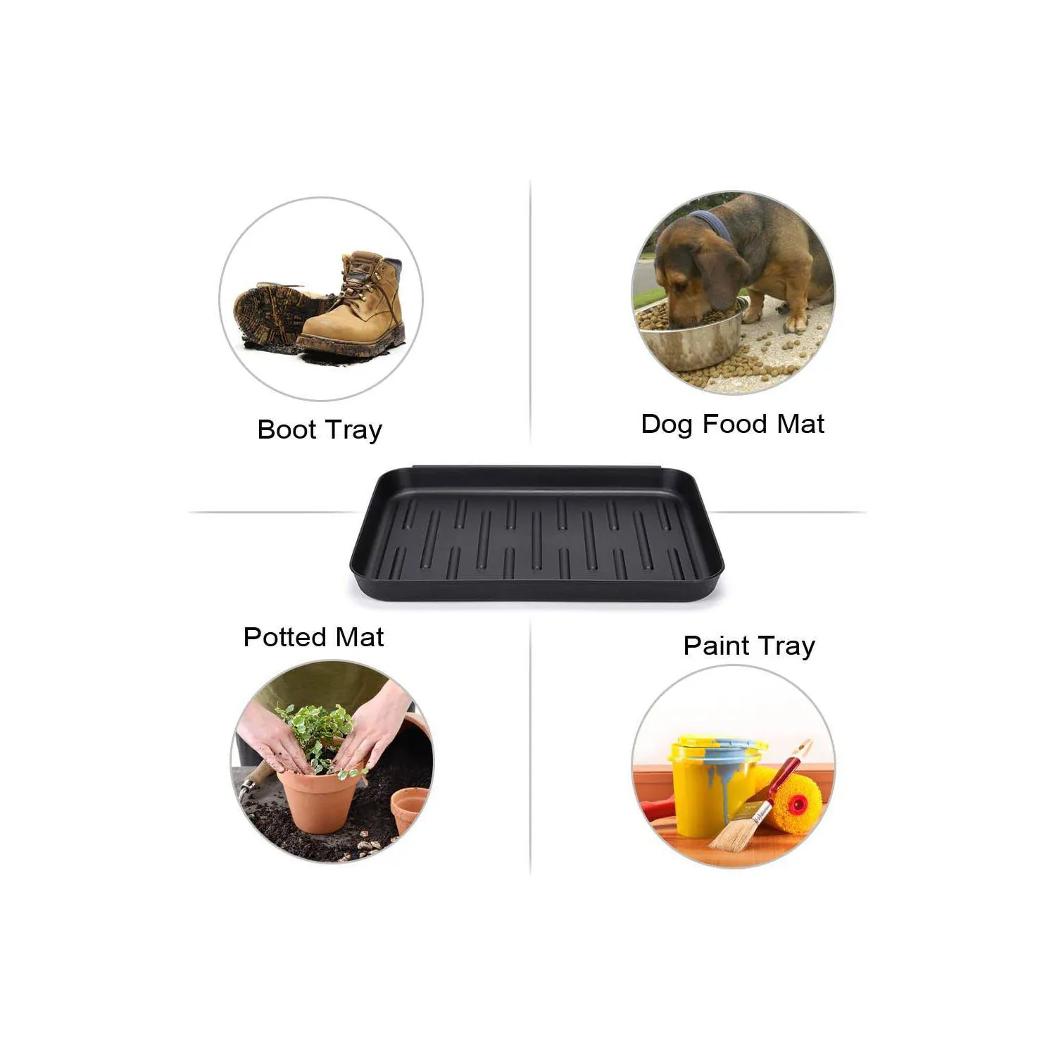 Bandeja Multiusos Para Botas Zapatos Y Mascotas Impermeable Fácil De Limpiar 5