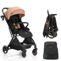 Coche de Bebé Plegable con Toldo UV y Asiento Ajustable