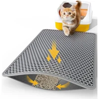 Tapete De Arena Para Gatos De Doble Capa Impermeable Y Fácil Limpieza