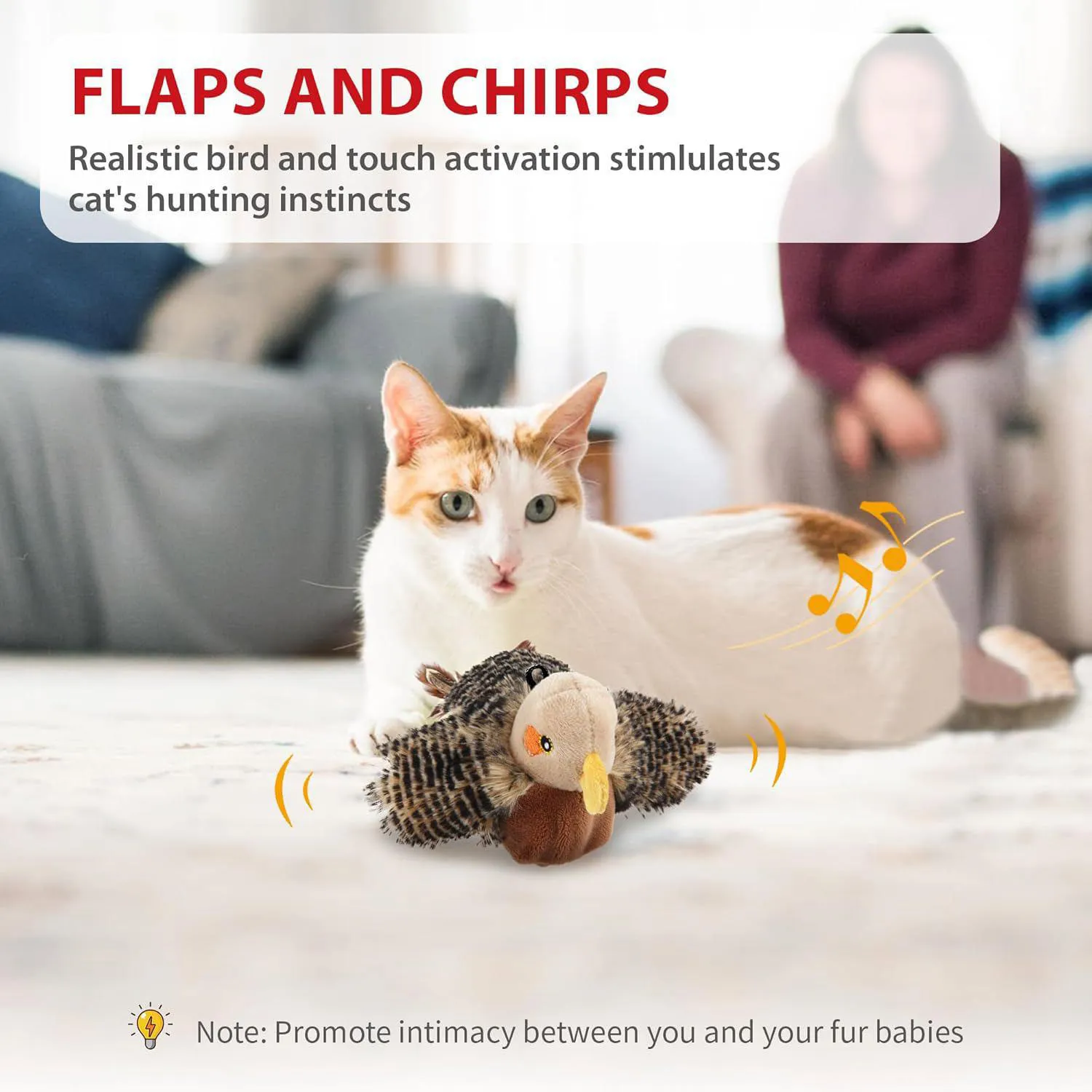 Juguete Automático Para Gatos Con Alas Aleteando Hierba Gatera Y Carga USB
