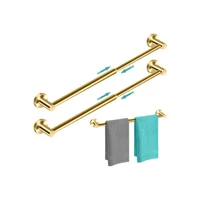 Toalleros MGahyi Dorados Ajustables de Acero Inoxidable para Baño