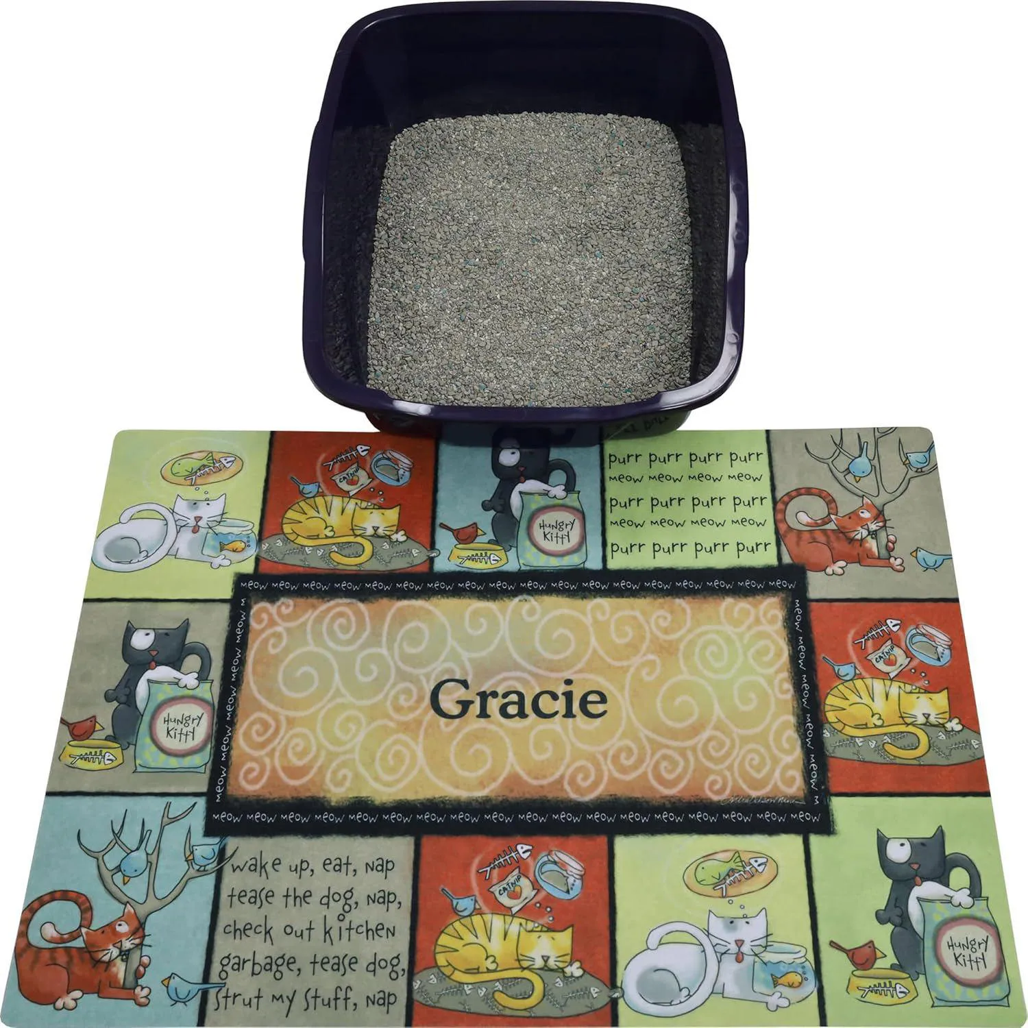 Tapete Drymate Personalizado Para Caja De Arena De Gato Impermeable Y Lavable