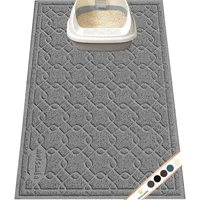 Tapete Grande Para Arena De Gatos Impermeable Y Antideslizante Que Mantiene El Piso Limpio