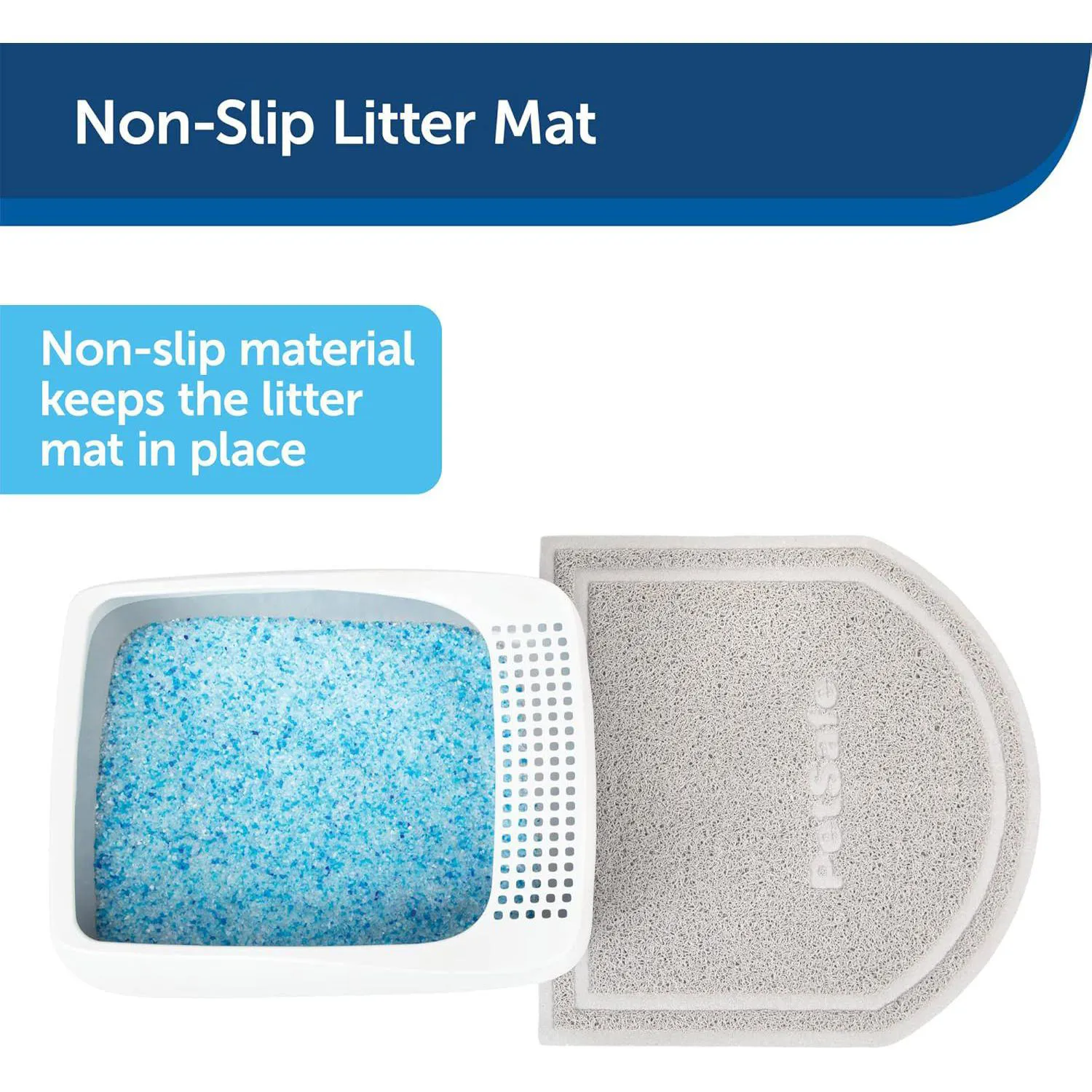 Tapete De Arena Para Gatos De Doble Capa Impermeable Fácil De Limpiar 5