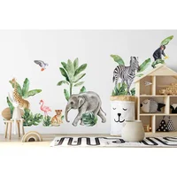 Adhesivos De Pared Safari Animales Africanos Para Niños