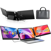 Extensor De Pantalla Triple Para Laptop Con Diseño Portátil Y Resolución FHD