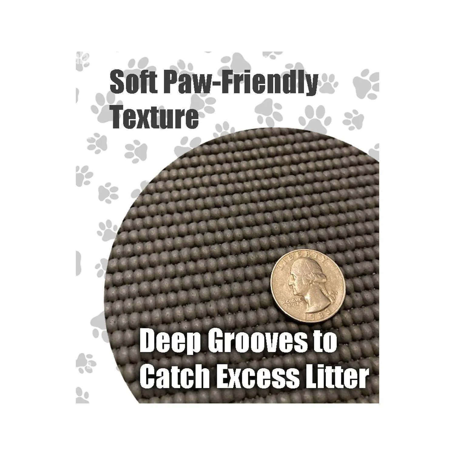 Tapete Impermeable Para Caja De Arena De Gatos Con Diseño Reversible Y Fácil Limpieza 3