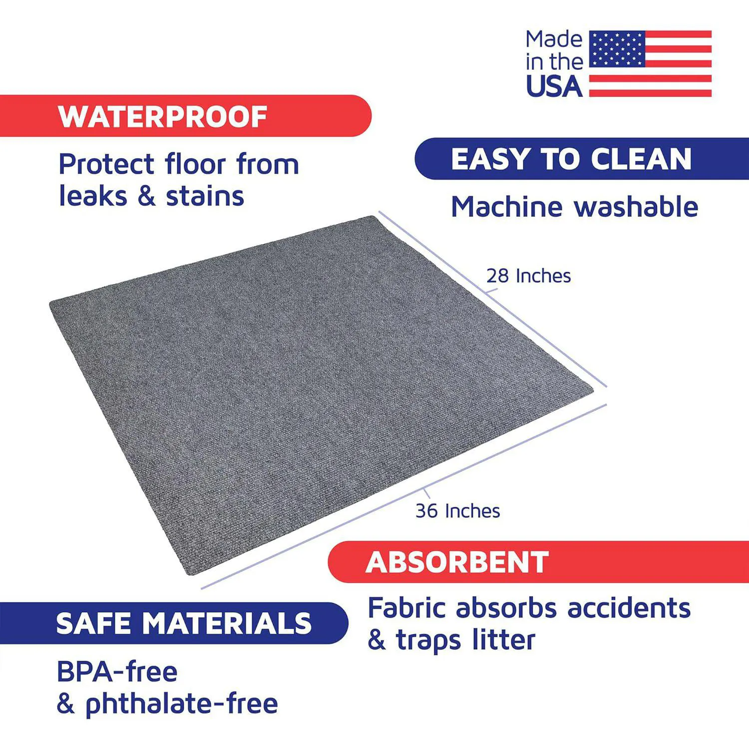 Tapete De Arena Para Gatos Lavable Impermeable Y Antideslizante Americat