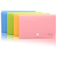 Carpeta Mini Deli Expandible con 12 Bolsillos y Estuche para Cheques