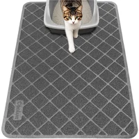 Tapete De Arena Para Gatos De PVC Impermeable Antideslizante Y Fácil De Limpiar