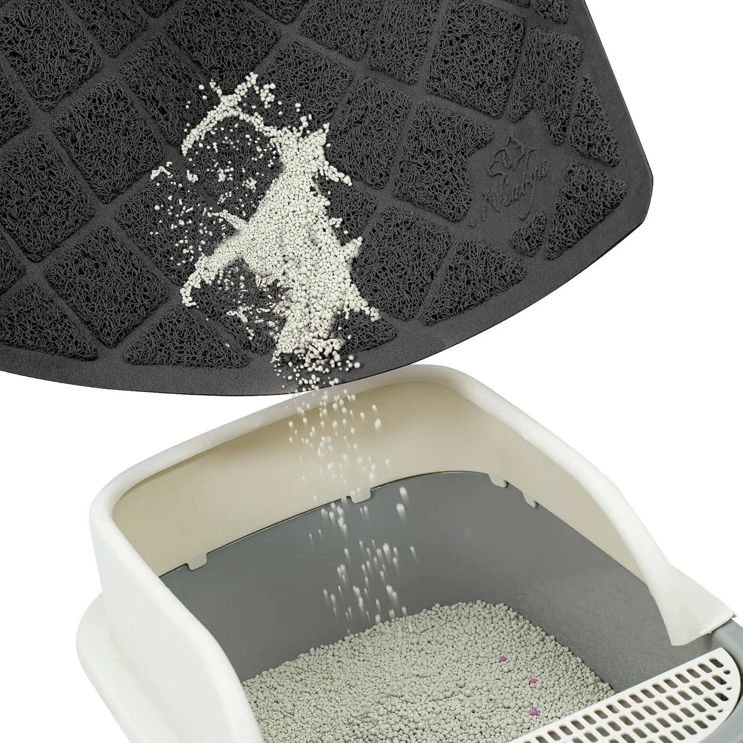 Tapete De Arena Para Gatos Antideslizante Impermeable Y Fácil De Limpiar 3