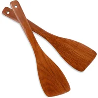 Juego de 2 Espátulas de Madera para Cocina Antiadherente