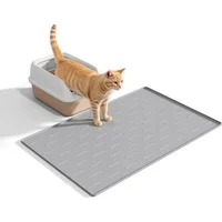 Tapete Pieviev De Silicona Para Arena De Gato Impermeable Fácil De Limpiar Y Antideslizante