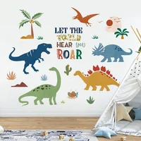 Vinilo Decorativo Infantil Dinosaurios Boho