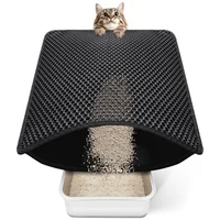 Tapete Compacto Para Caja De Arena De Gatos Con Diseño De Panal Impermeable Y Fácil Limpieza