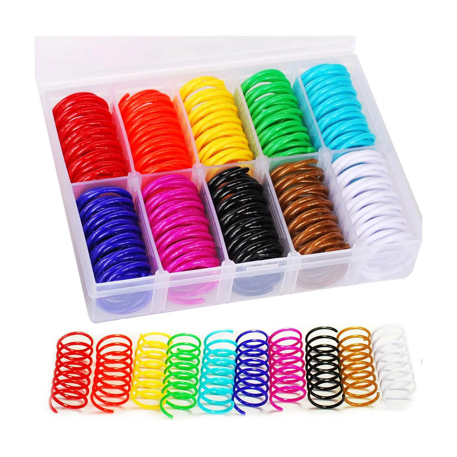 Set De 40 Resortes Interactivos Para Gatos Con Colores Variados En Caja