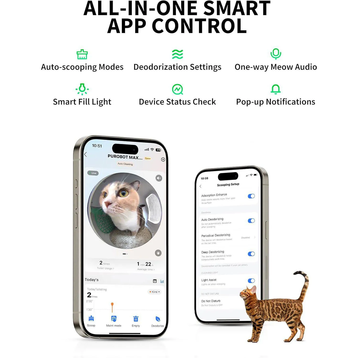 Caja De Arena Automática Para Gatos Petkit Con Cámara AI Y Control Inteligente 4