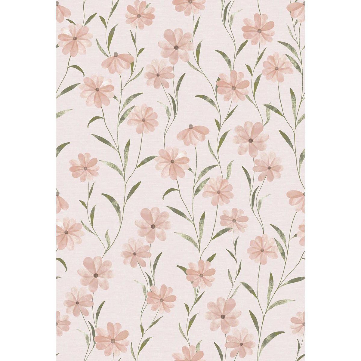 Papel Tapiz Floral Autoadhesivo Rosa Para Dormitorio Infantil ...