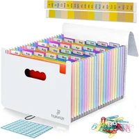 Carpeta Acordeón con 26 Bolsillos y Accesorios para Documentos A4
