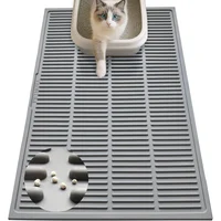 Alfombrilla Grande Para Arenero De Gato Con Silicona Suave Que Reduce El Seguimiento