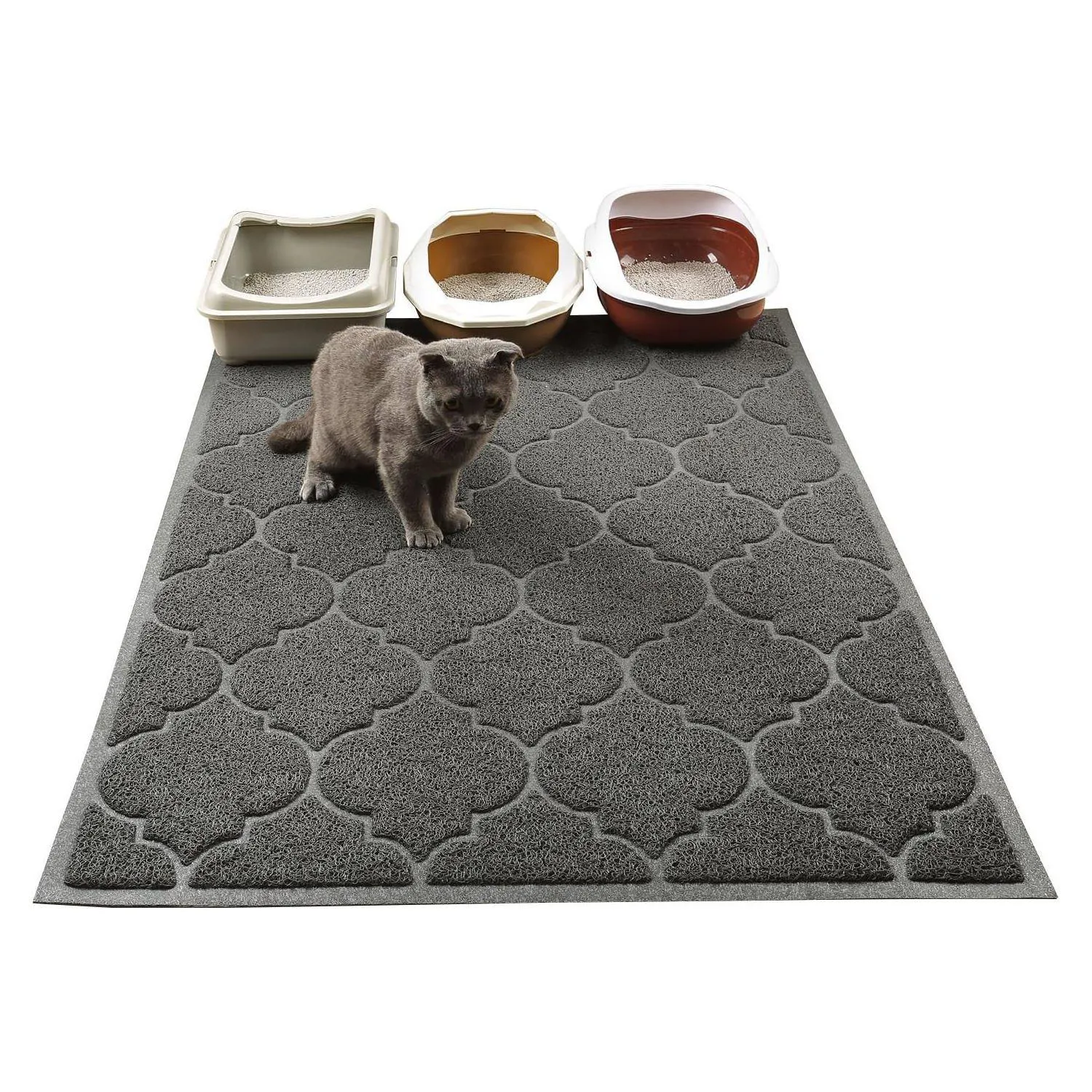 Alfombrilla XL Para Arenero De Gato Con Material Seguro Fácil De Limpiar Y Antideslizante