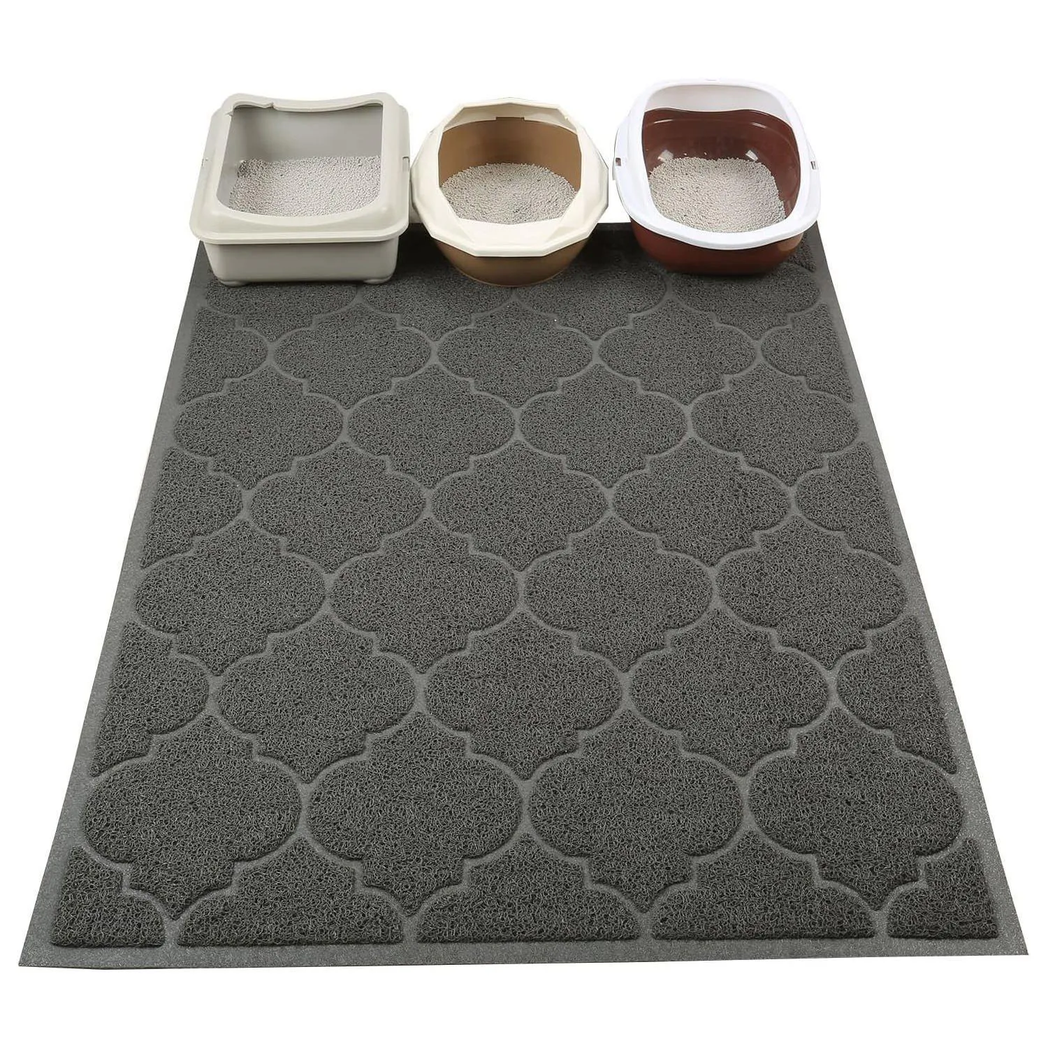 Alfombrilla XL Para Arenero De Gato Con Material Seguro Fácil De Limpiar Y Antideslizante