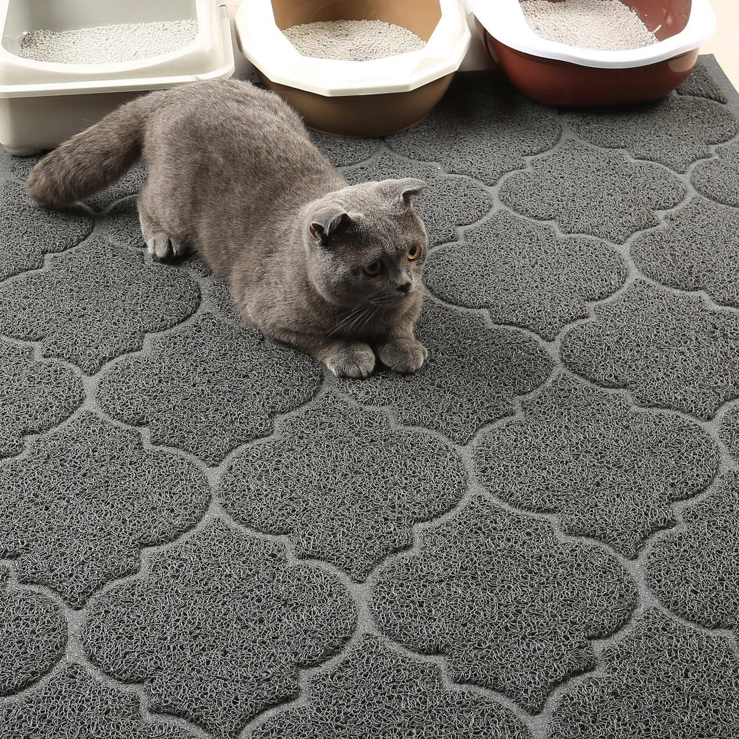 Alfombrilla XL Para Arenero De Gato Con Material Seguro Fácil De Limpiar Y Antideslizante 6