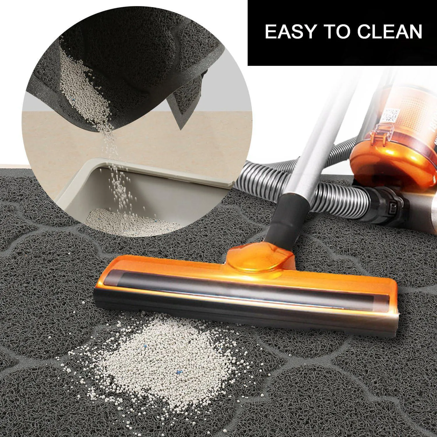 Alfombrilla XL Para Arenero De Gato Con Material Seguro Fácil De Limpiar Y Antideslizante 8