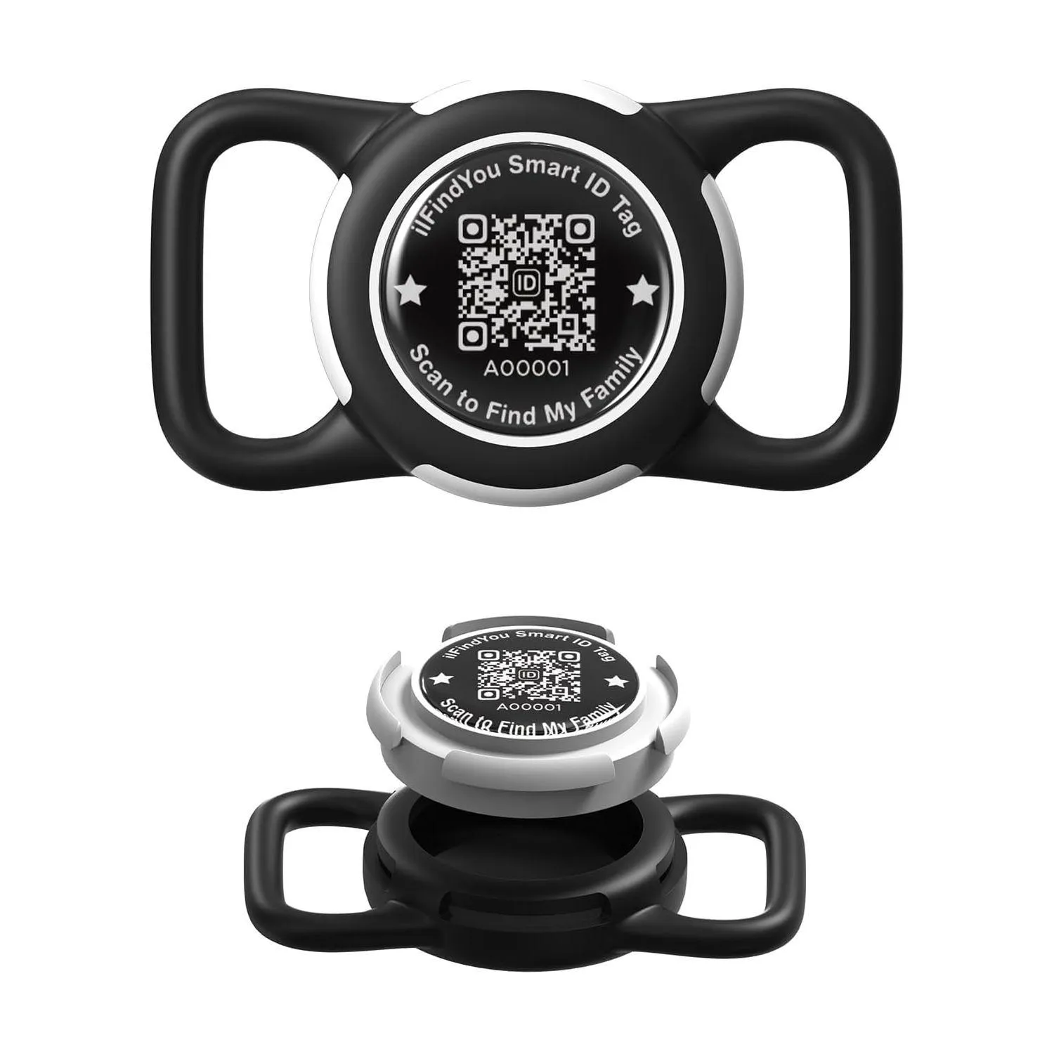 Soporte Impermeable Para AirTag De Silicona Ajustable Para Collar De Perro Y Gato