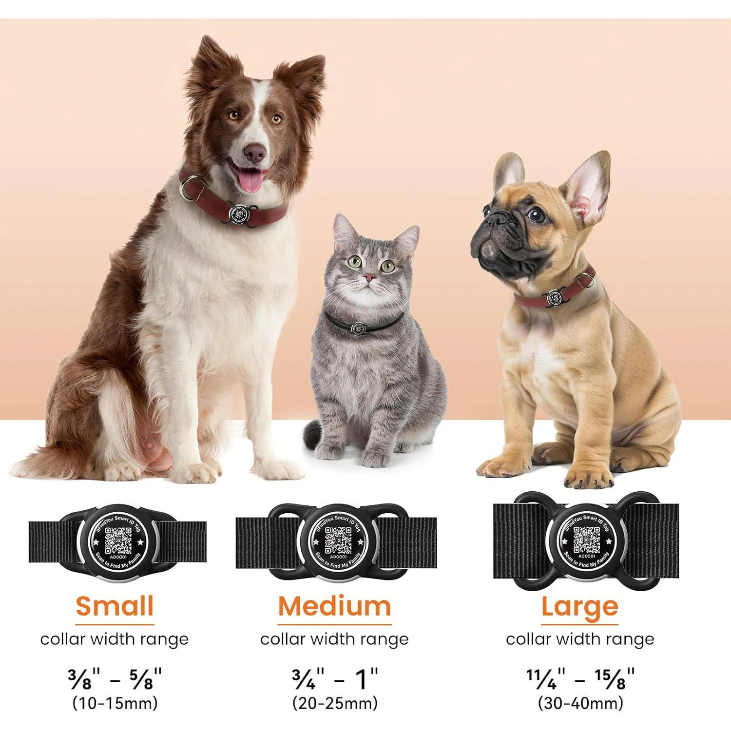 Soporte Impermeable Para AirTag De Silicona Ajustable Para Collar De Perro Y Gato 3