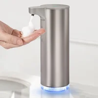 Dispensador Automático De Jabón Espumoso De Acero Inoxidable Recargable Con Sensor