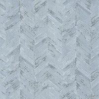 Papel Tapiz Autoadhesivo Chevron Azul Boho Geométrico