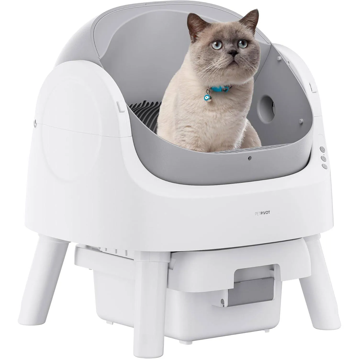 Caja De Arena Para Gatos PetPivot Autolimpiante Grande Con Alfombrilla Incluida