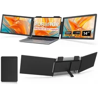 Extensor De Pantalla Triple Pornitor Para Laptop Con Monitores FHD IPS