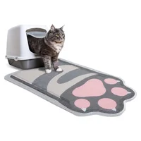 Alfombrilla Grande Para Gatos Antideslizante Que Atrapa Arena Y Es Fácil De Limpiar