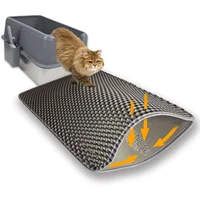 Tapete Para Arena De Gato Con Doble Capa Impermeable Fácil De Limpiar