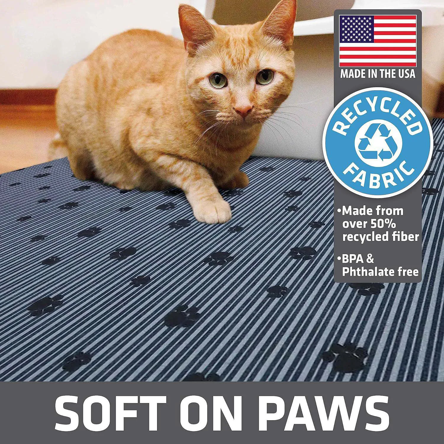 Tapete Para Caja De Arena De Gato Absorbente Impermeable Con Material Reciclado 4