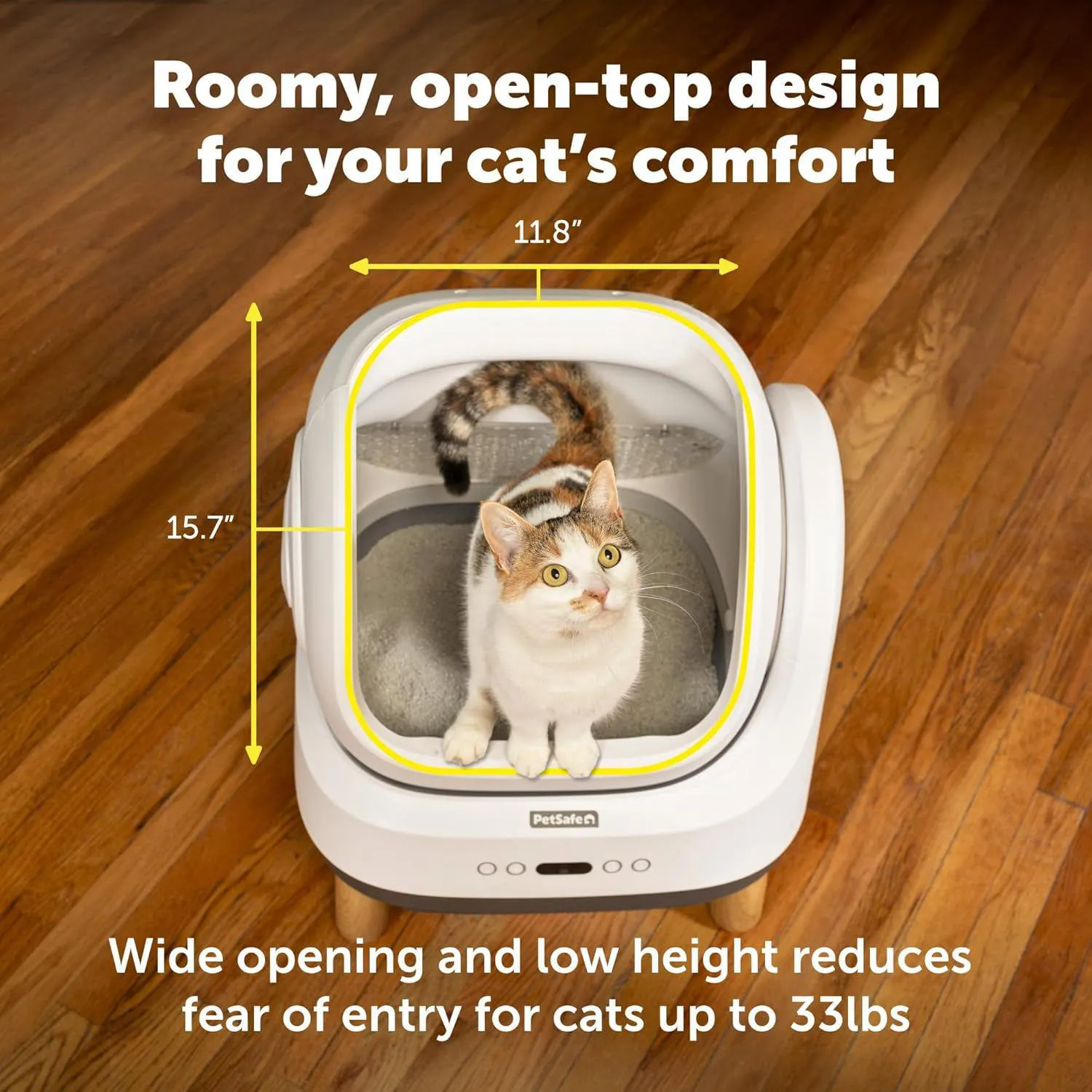 Caja De Arena Automática Para Gato Con Limpieza Manos Libres Y Control De Olores 3