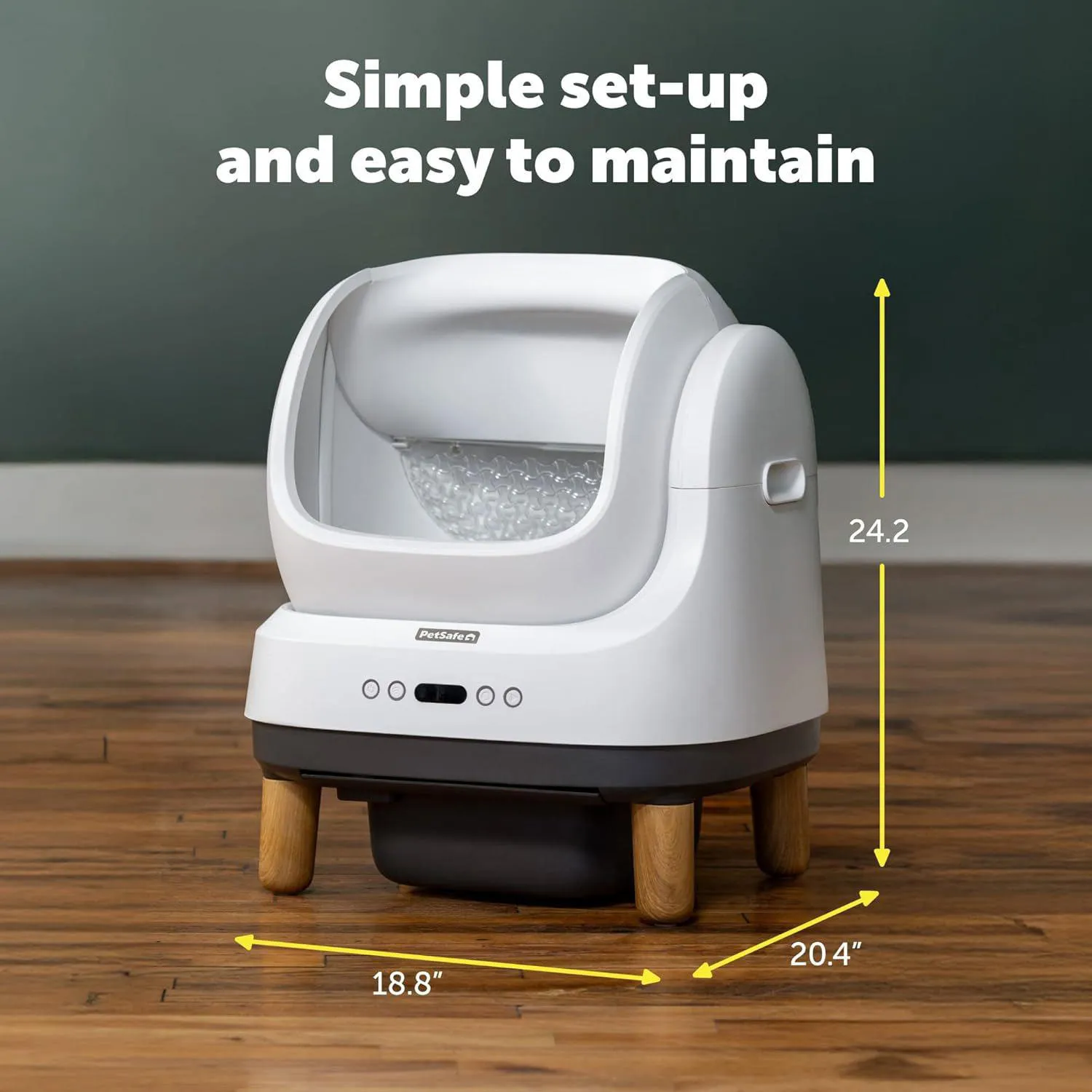 Caja De Arena Automática Para Gato Con Limpieza Manos Libres Y Control De Olores 7
